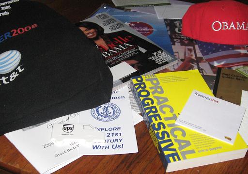 An official tote from the Democratic National Convention